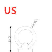 Nordic style circular wooden art chandelier with acrylic shade in 20cm or 30cm diameter options