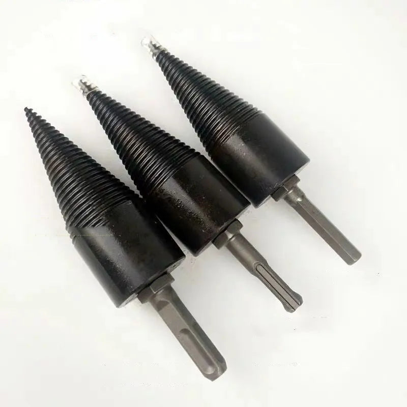 Hexagonal shank wood splitting drill bit in 32mm and 42mm sizes for electric drills.