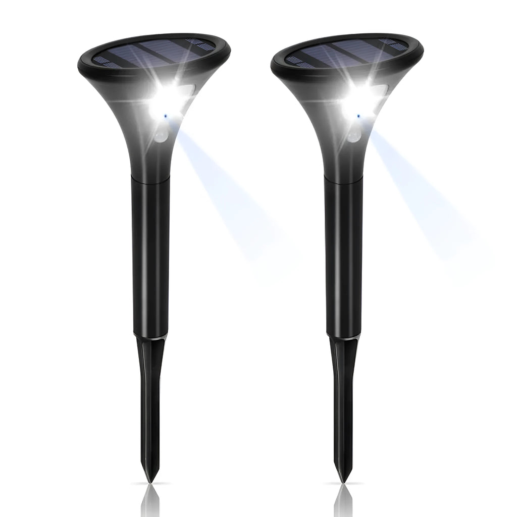 Solar induction ground plug lawn light with IP65 waterproof rating for outdoor garden pathways