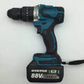 21V cordless multifunctional impact drill electric screwdriver with rechargeable lithium battery and 13mm chuck
