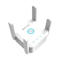 PIXLINK AC24 Dual Frequency Wireless WiFi Extender in black or white with regional power plug options.