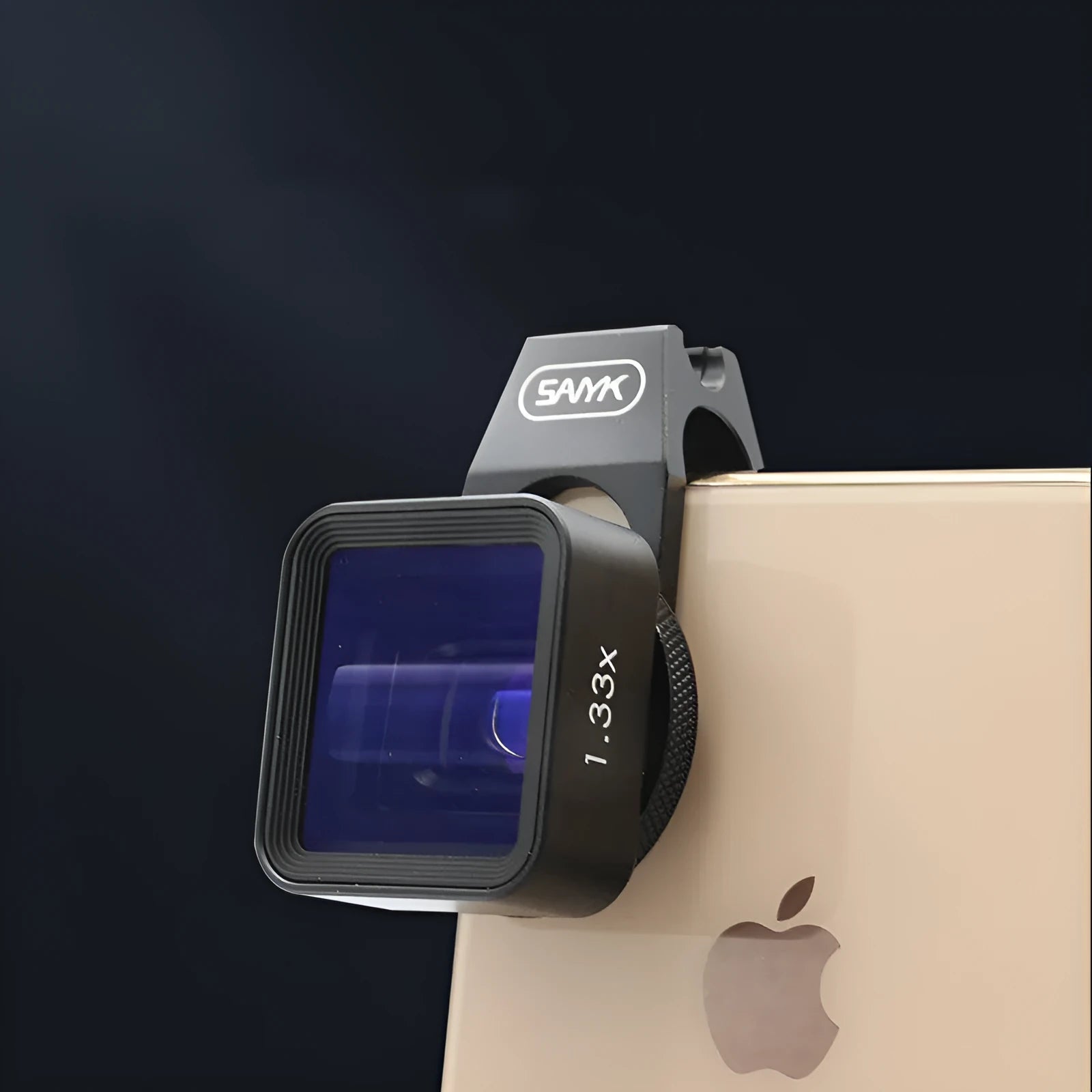 SANYK black mobile phone anamorphic lens with 1.33x magnification for 2.40:1 widescreen video