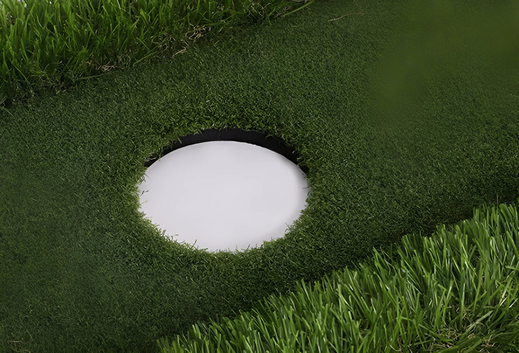 Green golf training mat with PP synthetic grass surface and EVA base in various size options