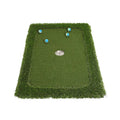Green golf training mat with PP synthetic grass surface and EVA base in various size options