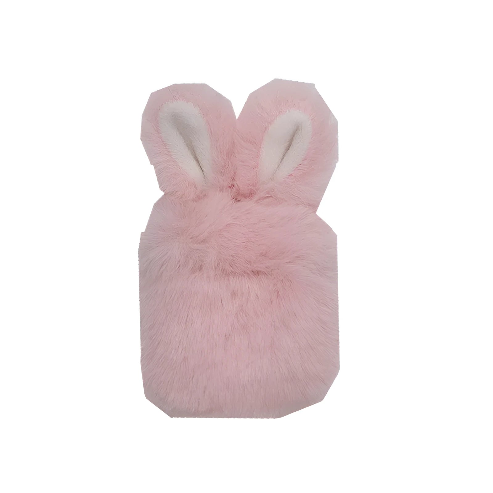 Pink rabbit ears silicone protective cover for Apple AirPods wireless headphones
