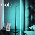 Nordic minimalist black bedside table lamp with LED lighting and touch remote control