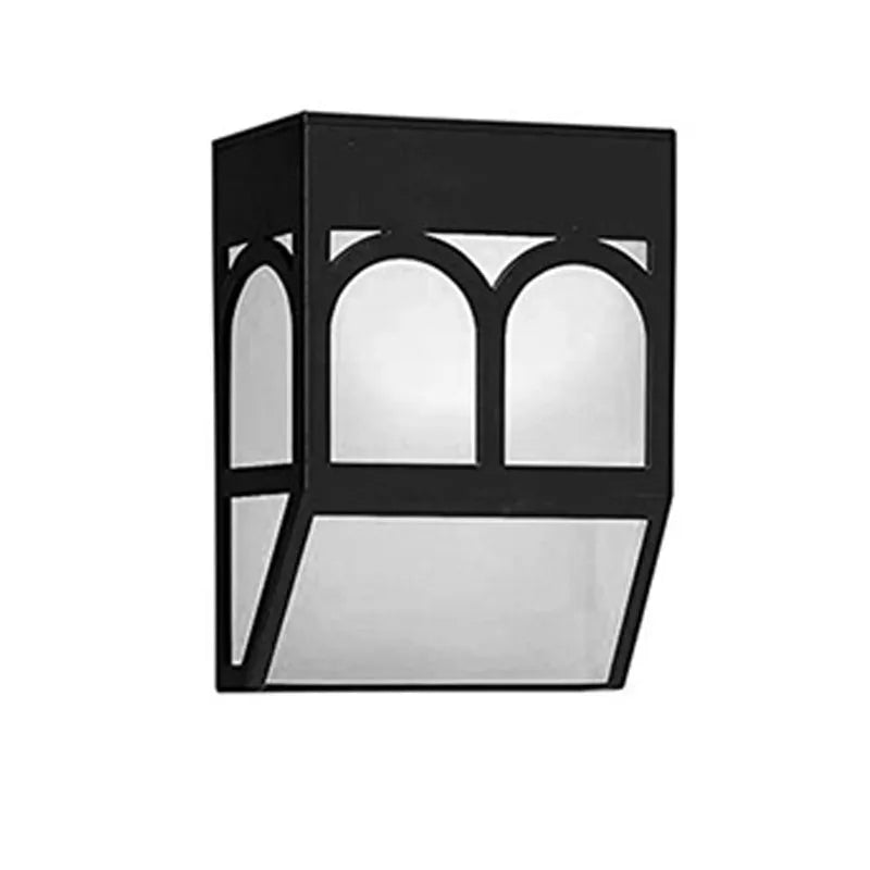 Solar wall lamp for outdoor courtyard and garden lighting with five colour modes