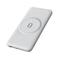 Maiduo Magsafe magnetic wireless power bank in mint green colour showing clip and dimensions