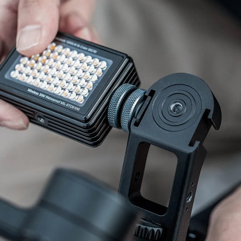 Aluminium alloy PGYTECH mount for DJI Ronin gimbal with cold shoe and 1/4-inch thread accessory interfaces