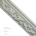 Modern grid-pattern decorative skirting line with self-adhesive backing in gold colour option