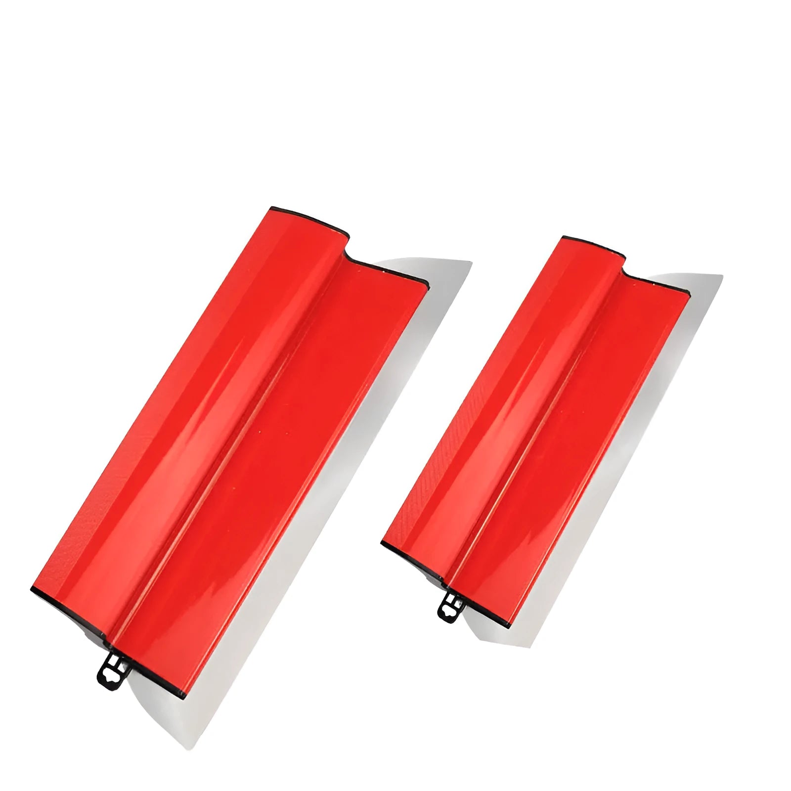 Grey leveling scraper with 40cm stainless steel blade for wall putty and wallpaper work