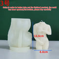 Silicone shy female body candle mould for DIY wax crafts