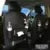 PU leather car seat back storage organiser with multiple pockets and built-in trash can in six colour options