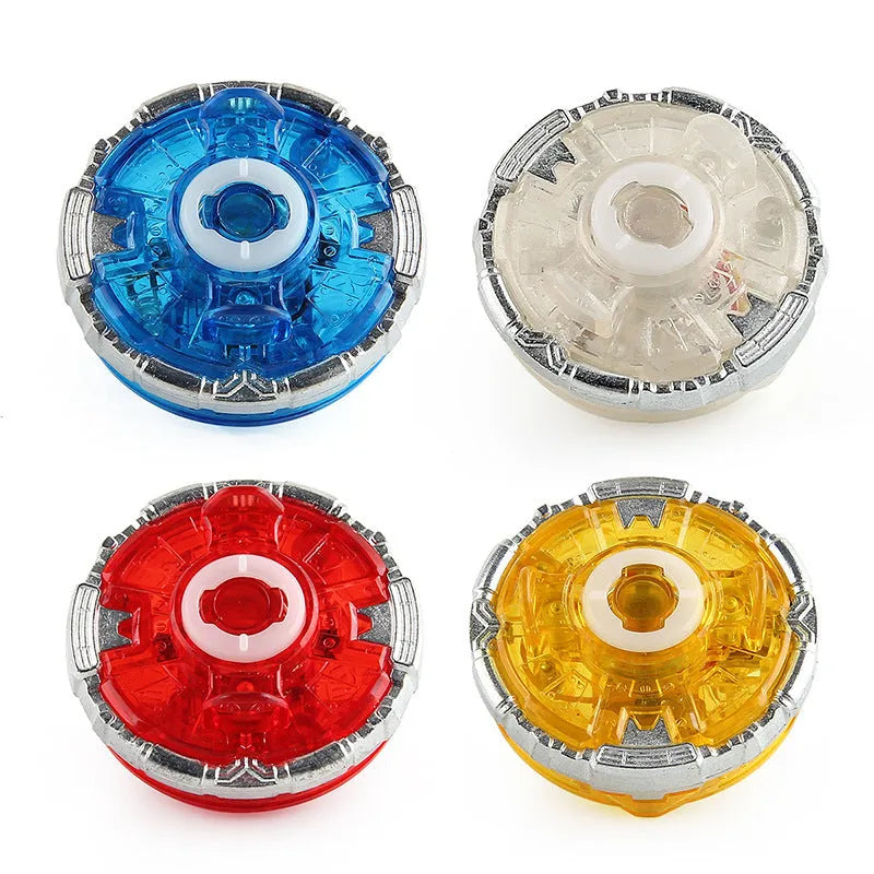 Luminous gyro bottom for spinning tops showing 4.5cm diameter and colour options