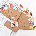 Butterfly-shaped paper bookmark with random colour design for gifting and stationery use.