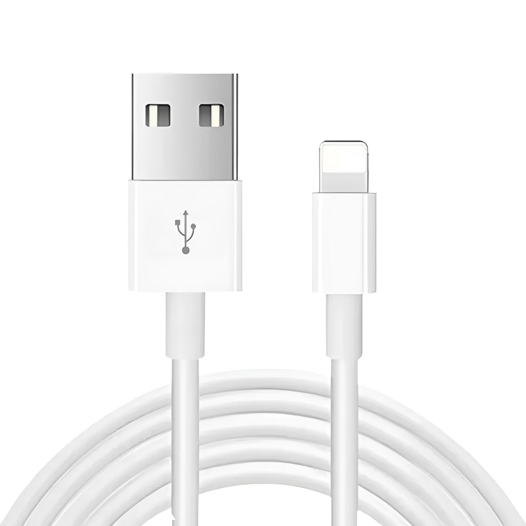 White 20W USB-C fast charger with 1 metre USB-C to Lightning cable for iPhone and iPad