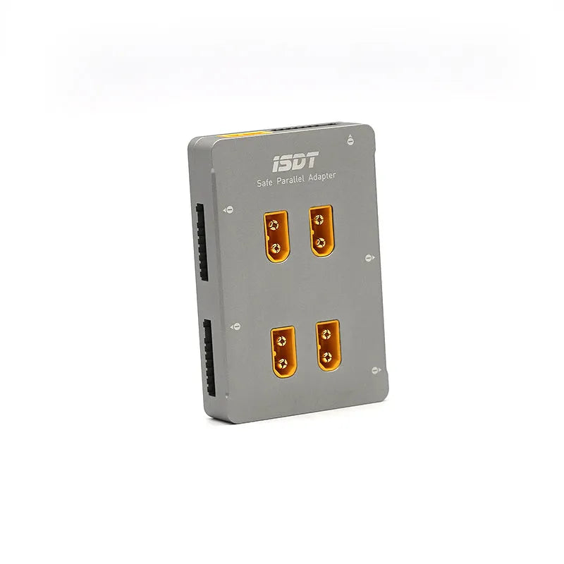 Grey Astor parallel charging board with Type 0 connector for electric toy aircraft batteries