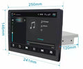 Black 10-inch rotating Android car GPS navigator with TFT screen for GM vehicles
