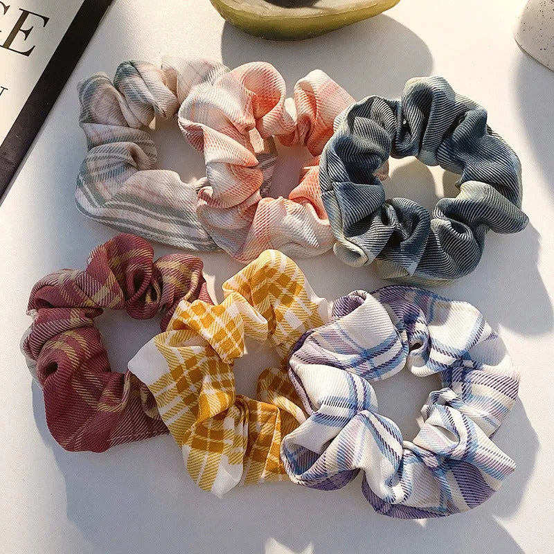 Children's hair ring and hair rope set with autumn colour assortment including macaron styles