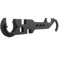 Black all-steel combination wrench for AR15 and M4 firearm maintenance