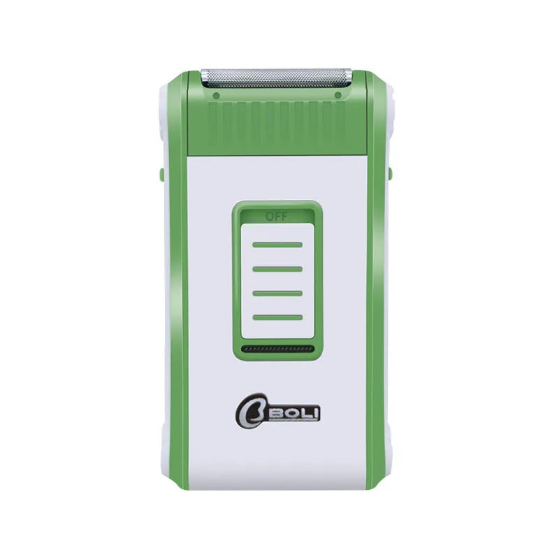 L2 model reciprocating electric shaver with double-layer net head in photo colour finish.