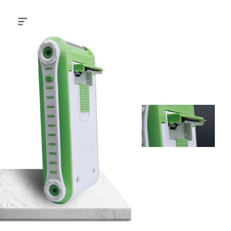 L2 model reciprocating electric shaver with double-layer net head in photo colour finish.
