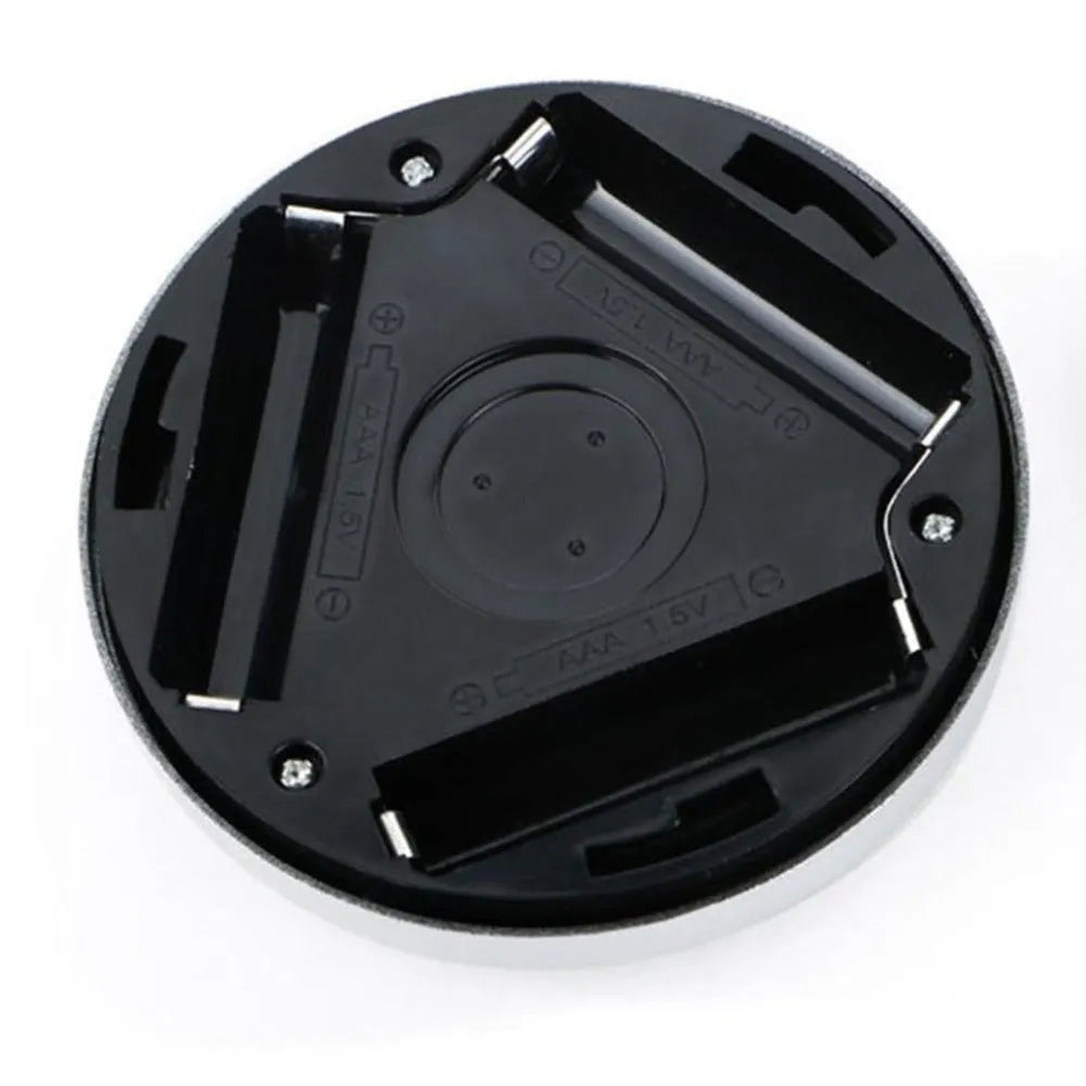 Silver wireless motion sensor night light with square PC plastic lampshade, 80mm size.