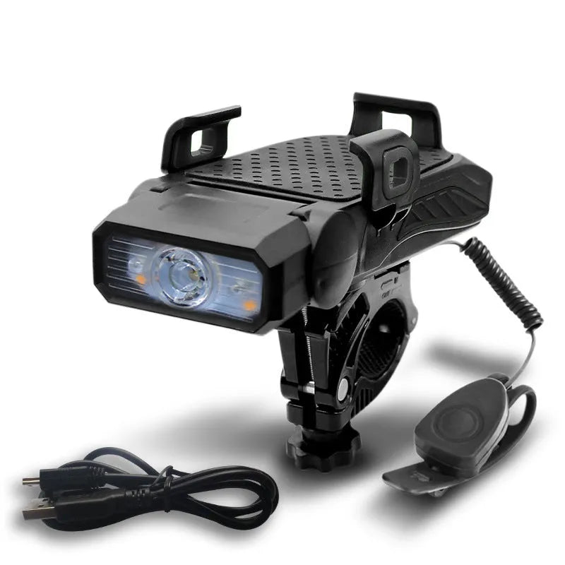 Rechargeable bicycle light in chosen colour with single or double lamp configuration
