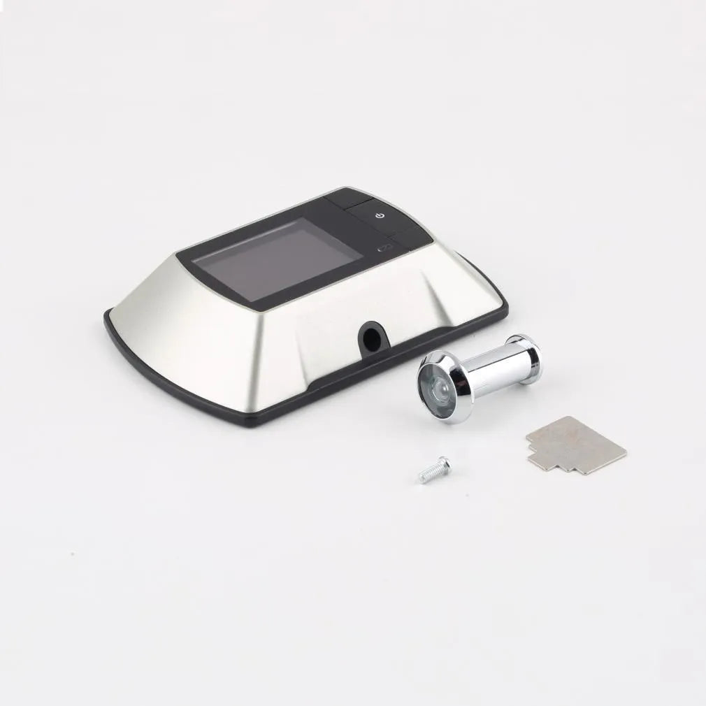 LCD digital door peephole monitor with indoor display and outdoor camera unit