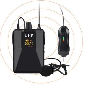 Little Bee X3 black wireless lavalier microphone with clip for content creation