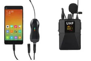 Little Bee X3 black wireless lavalier microphone with clip for content creation