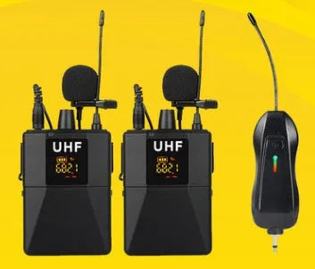 Little Bee X3 black wireless lavalier microphone with clip for content creation