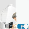 White USB-powered desk lamp with touch switch for study and eye protection.