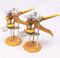 Metal alloy tile raising positioner tool with adjustable height mechanism for floor levelling