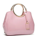 Women's plain polyester evening handbag in multiple colours showing card slots and zipper pocket.