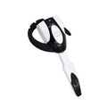Single-ear business Bluetooth headset in black hanging ear design with microphone