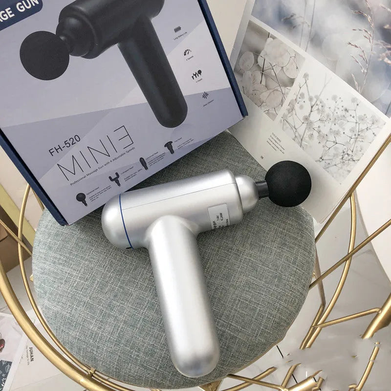 God fascia gun muscle massager in gray, red, black or white with USB charging port