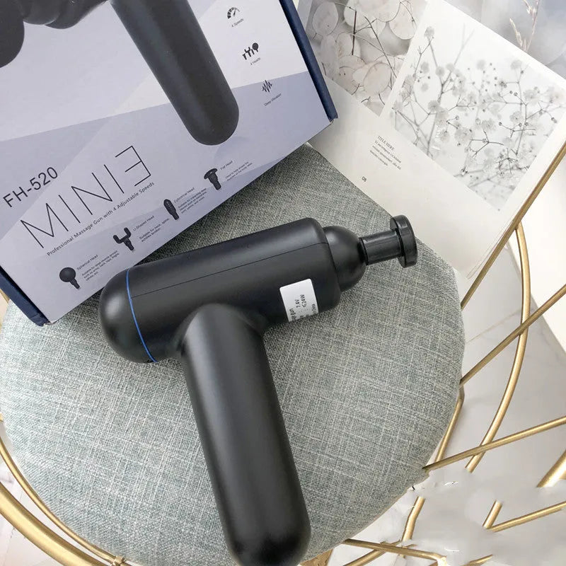 God fascia gun muscle massager in gray, red, black or white with USB charging port
