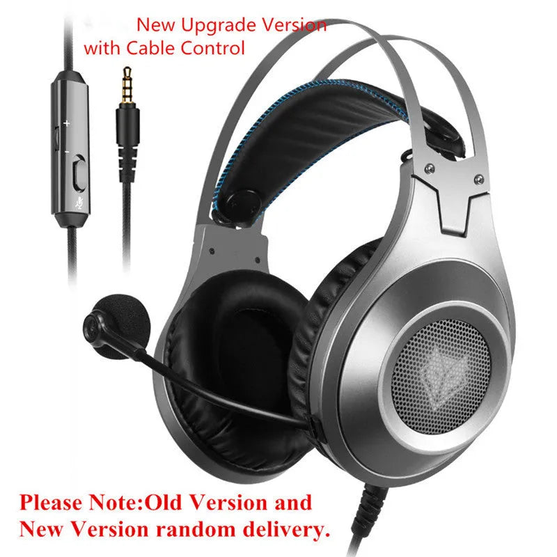 Black wired USB computer headset with head-mounted design and built-in microphone.