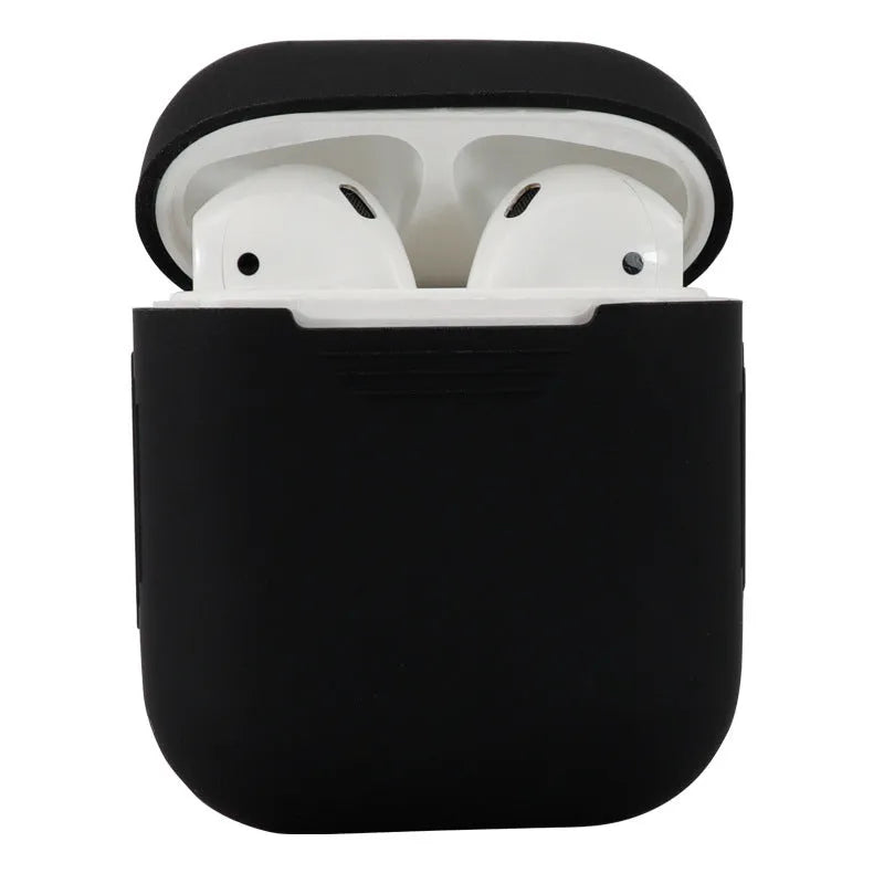 Silicone protective case for compatible Apple AirPods 2 wireless headphones in multiple colour options