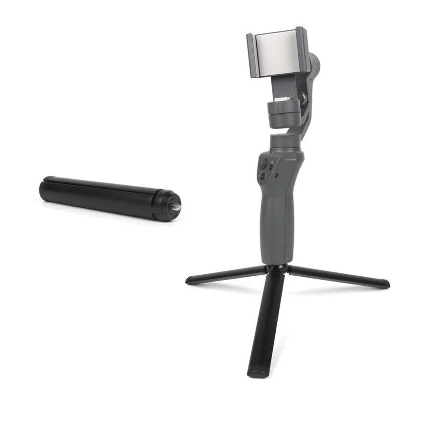 Black aluminium mobile phone tripod with PTZ head for iPhone compatibility