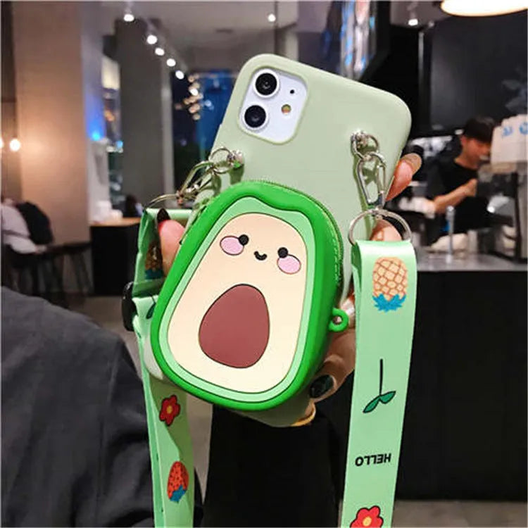 Cartoon camouflage silicone wallet case for Huawei smartphones in six colour options