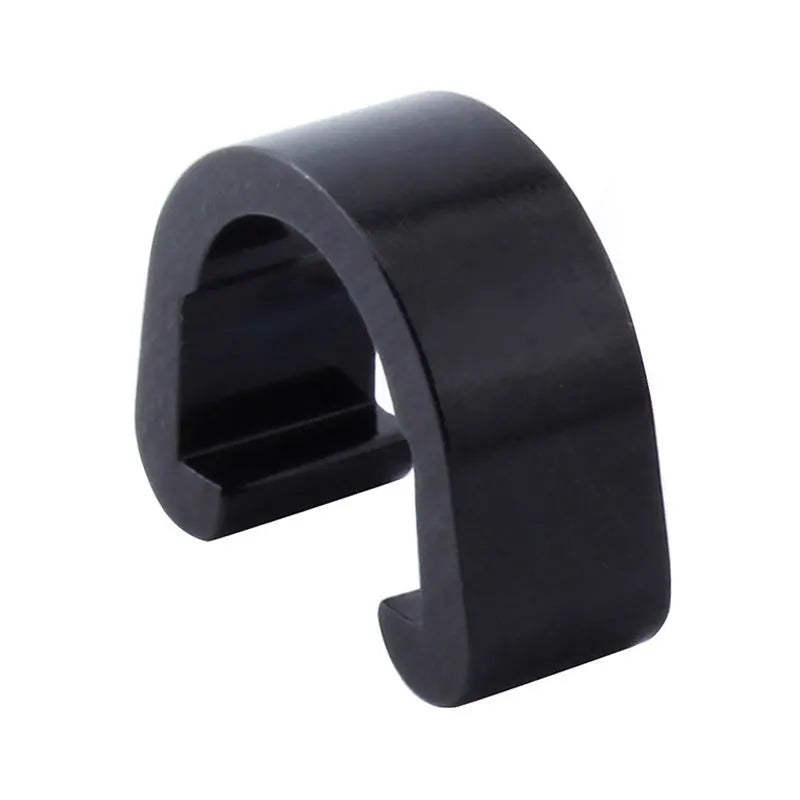 Small aluminium alloy C-shaped buckle in multiple colours for fishing tackle repair.