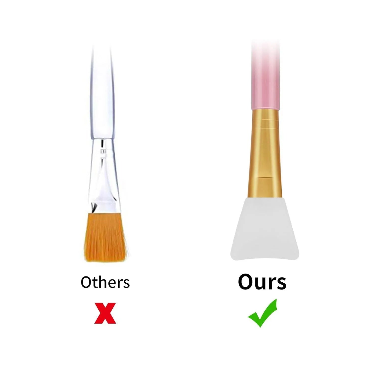 Silicone face mask applicator spatula in multiple colours for clay and mud application