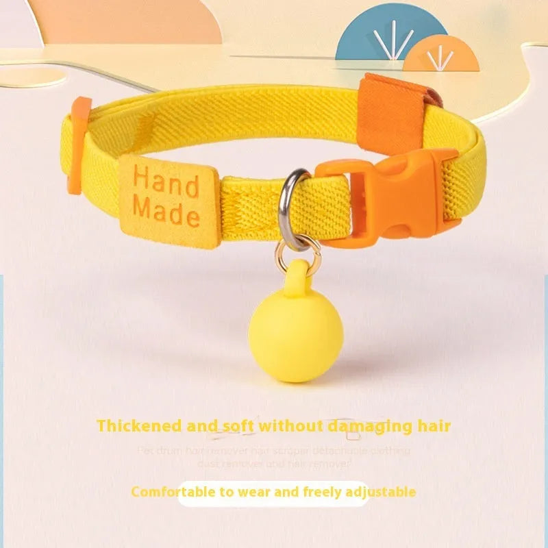 High elasticity polyester pet collar for small dogs in multiple colour options showing monochrome pattern