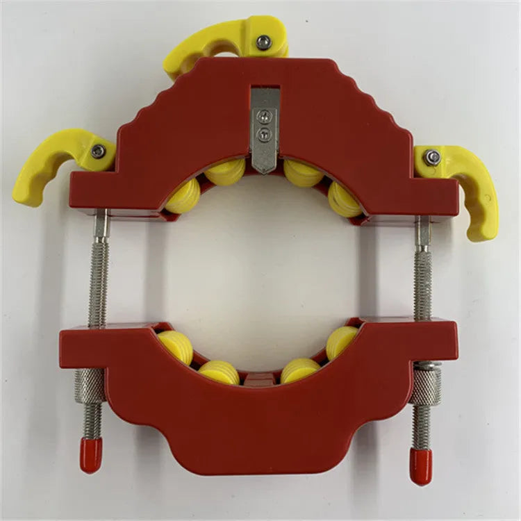 Yellow adjustable bottle cutter tool for cutting glass bottles in DIY projects