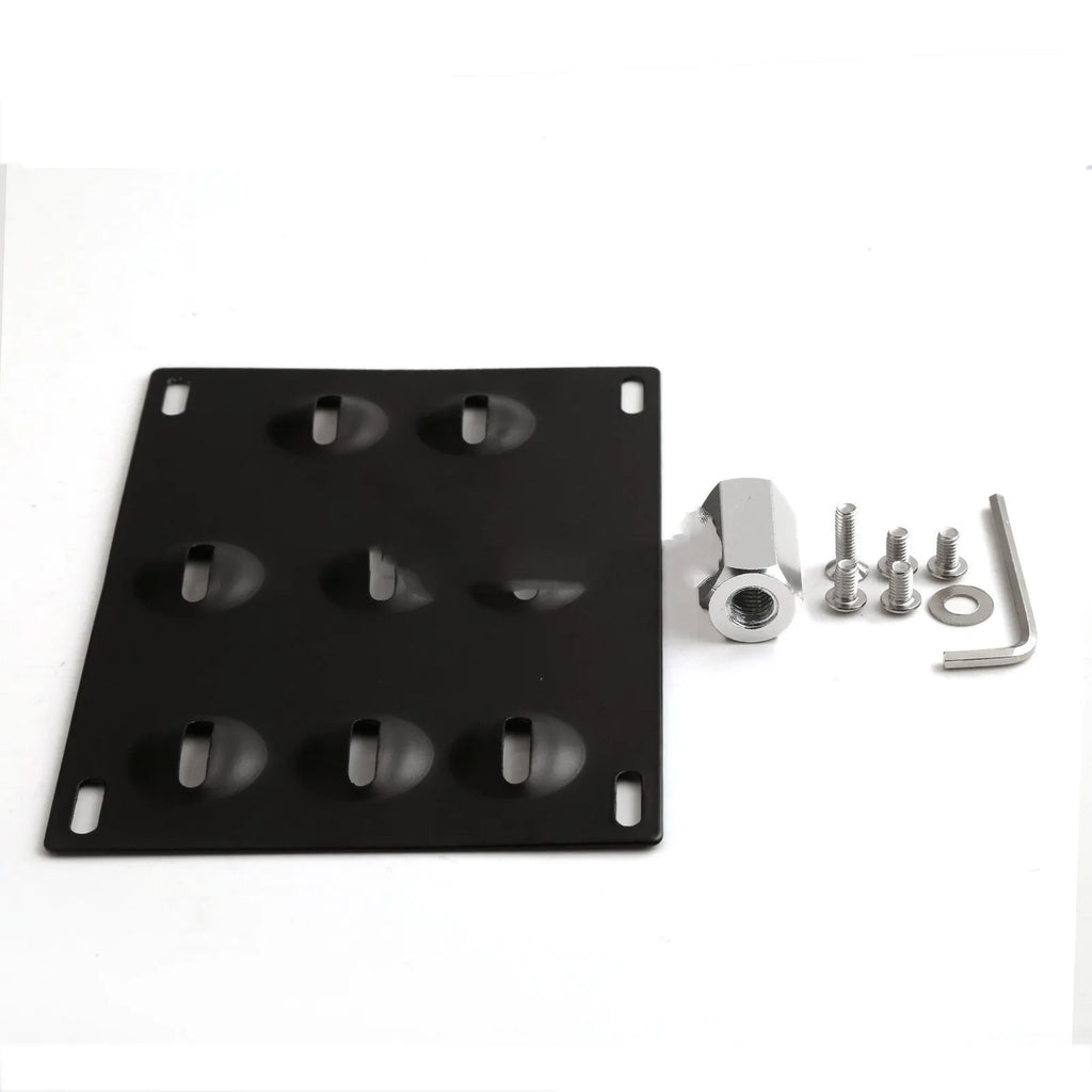 Metal car licence plate holder frame measuring 21x10 cm with screws and nuts for vehicle modification