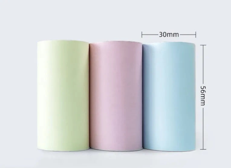 57 x 30 cm pink and yellow blue thermal paper roll for student wrong questions and cash registers
