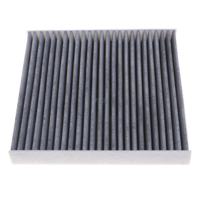Grey Geely car air conditioning filter element measuring 215mm by 210mm by 30mm