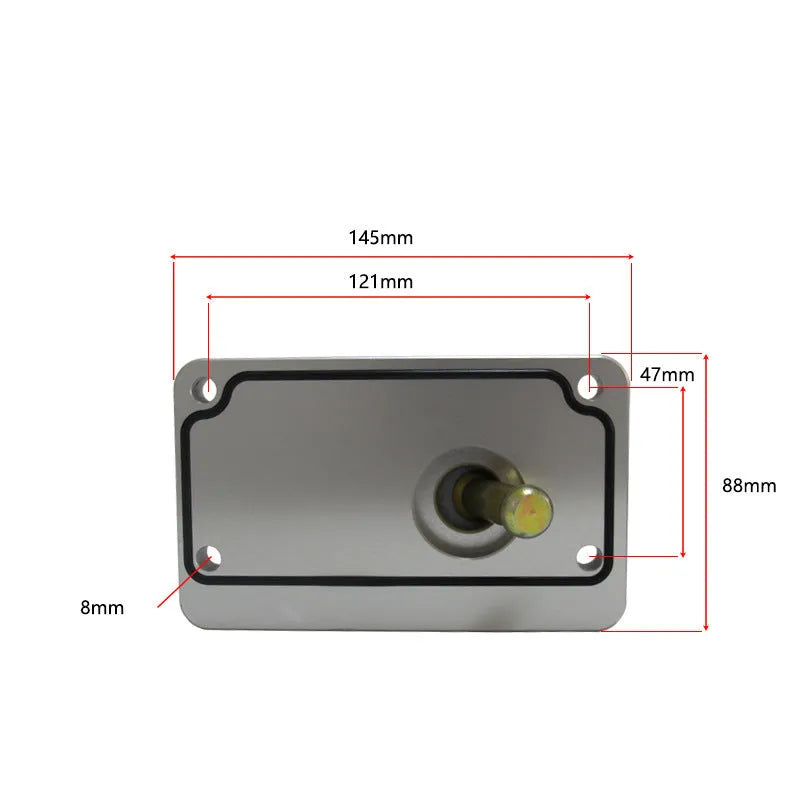 Silver aluminium alloy short shift lever for Horton vehicles car accessory